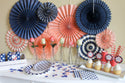 Coral Party Fan Set / Coral Fans / Party Fans / Paper Fans / Coral Paper Fans / Rosettes