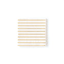Ivory and Gold Striped Napkins 