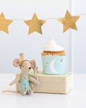 Blue Twinkle Food Cup / Blue and Gold Treat Cups / Oh Baby Shower /Blue and Gold Baking Cups / Blue and White / Baby Shower Cups