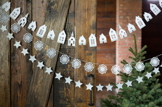 Felt Snowflake Banner 