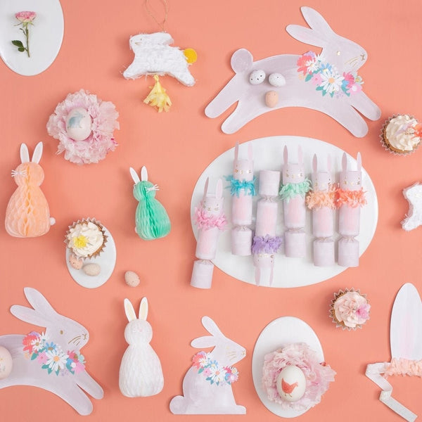 Easter Bunny Honeycomb Decorations