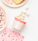 Happy Summer Baking Cups / Pink and Mint Treat Cups / Ice Cream Cups / Striped Baking Cups / Pink and Mint Baking Cups / Treat Cups