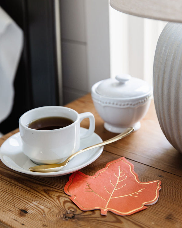 Harvest Maple Leaf Napkin / Leaf Shaped Napkin / Leaf Paper Napkin / Orange Leaf Napkin / Thanksgiving Napkin / Harvest Party